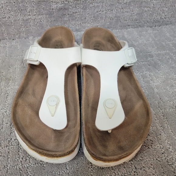 PAPILLIO By Birkenstock Gizeh Unisex Adults Size EU 37 US L6 M4 White Sandals. - Picture 8 of 12